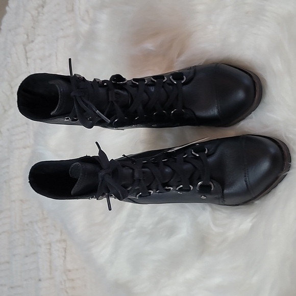 Sorel After Hours Wedge Boots Women’s 8.5 Black Leather Lace-Up Ankle - Picture 6 of 10